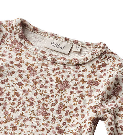 Wheat Bodysuit L/æ - Lucca - Rose Flowers Wheat Bodysuit L/æ - Lucca - Rose Flowers