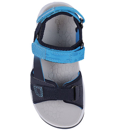Superfit Sandaler - Criss Cross - Blå/Turkos Grön