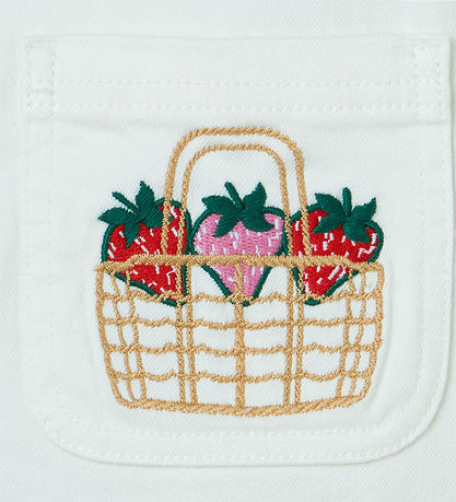 Stella McCartney Kids Kleid - Elfenbein/Stickerei Stella McCartney Kids Kleid - Elfenbein/Stickerei