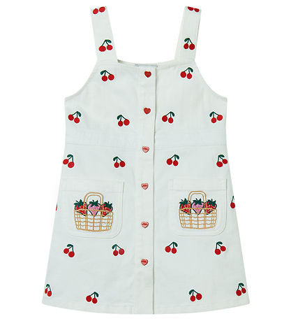 Stella McCartney Kids 원피스 - 아이보리/자수