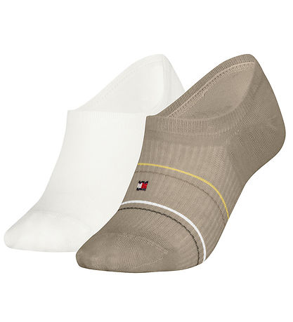 Tommy Hilfiger Footies - 2-Pack - Sand/White
