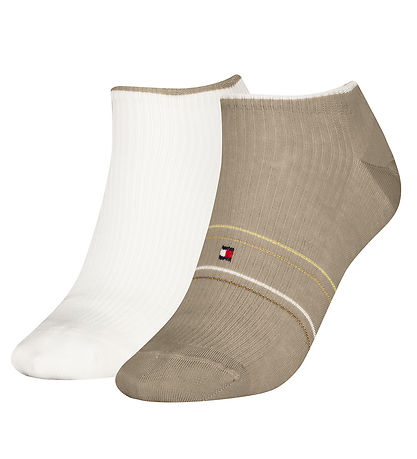 Socquettes Tommy Hilfiger - 2 Pack - Sable/Blanc