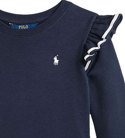 Polo Ralph Lauren 스웨트 드레스 - 네이비/화이트