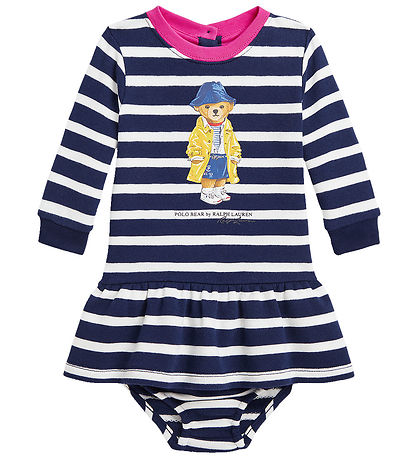 Polo Ralph Lauren Joggingkjóll M. Bloomers - Dökkblátt/Hvít - rö