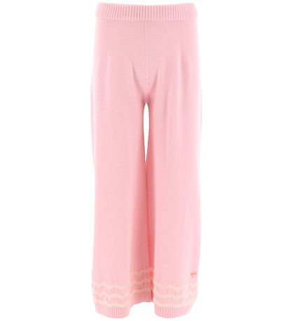 Emporio Armani Trousers - Knitted - Pink/Off White