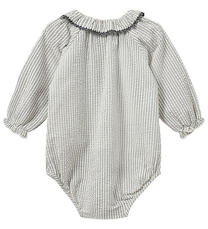 Sofie Schnoor Bodysuit L/æ - Black Thin Stripe