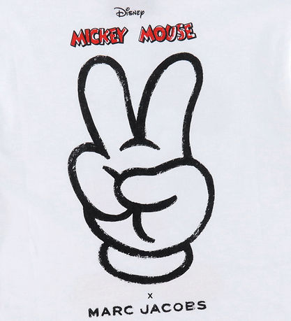 Little Marc Jacobs T-shirt - White w. Mickey Mouse