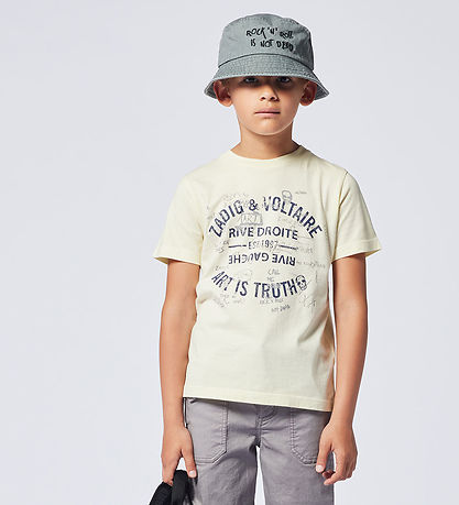 Zadig & Voltaire Bucket Hat - Denim - Gray w. Black