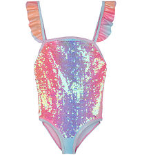 Billieblush Badeanzug - Pink m. Pailletten Billieblush Badeanzug - Pink m. Pailletten