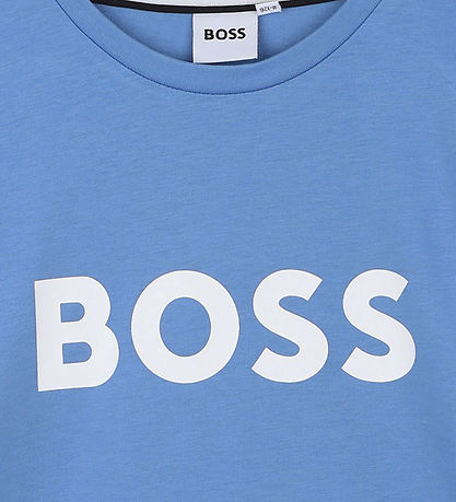 BOSS T-Shirt - Navy m. Wit