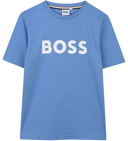 BOSS T-Shirt - Navy m. Wit