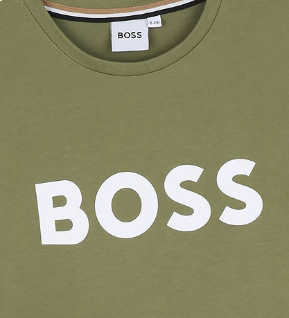 BOSS T-shirt - Dark Green w. White