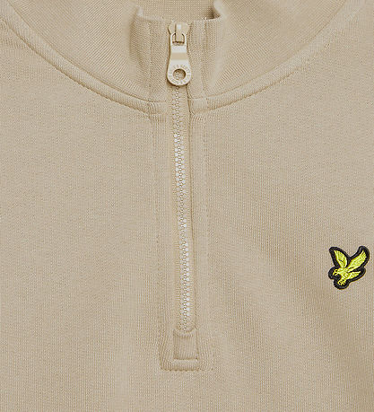 Lyle & Scott Sweatshirt - Quarter Zip - Stone Lyle & Scott Sweatshirt - Quarter Zip - Stone