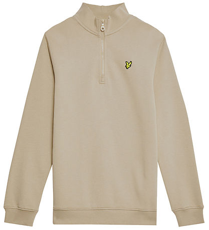 Lyle & Scott Sweatshirt - Quarter Zip - Stone Lyle & Scott Sweatshirt - Quarter Zip - Stone