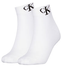 Calvin Klein Sokker - 2-pack - Hvit Calvin Klein Sokker - 2-pack - Hvit