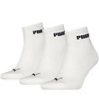 Puma Ankle Socks - 3-Pack - Quarter - White Puma Ankle Socks - 3-Pack - Quarter - White