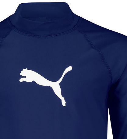 Puma Swim Top - UV50+ - Navy w. Logo
