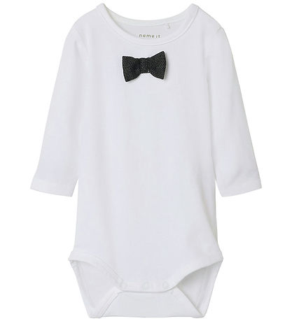 Name It Body L/æ - NbmRoxo - Bright White/Fliege Herringbone