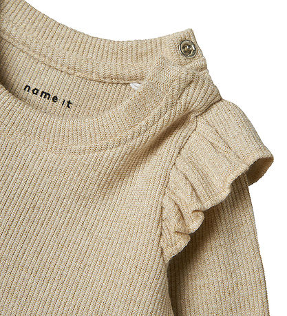 Name It Dress - NbfSiclo - Gilded Beige w. Glitter Name It Dress - NbfSiclo - Gilded Beige w. Glitter