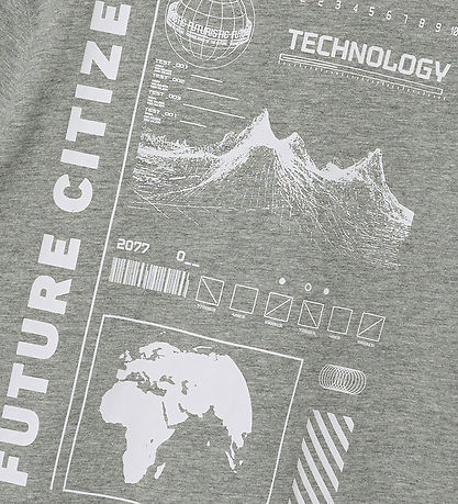 T-Shirt Name It - NkmOvan - Grey Melange av. Imprimé T-Shirt Name It - NkmOvan - Grey Melange av. Imprimé