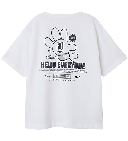 T-Shirt Name It - NkmOvan - Bright White av. Imprimé T-Shirt Name It - NkmOvan - Bright White av. Imprimé