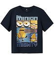 Name It T-shirt - Minions - NkmOby - Dark Sapphire w. Print