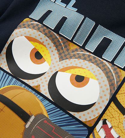 Name It T-shirt - Minions - NkmOby - Dark Sapphire w. Print