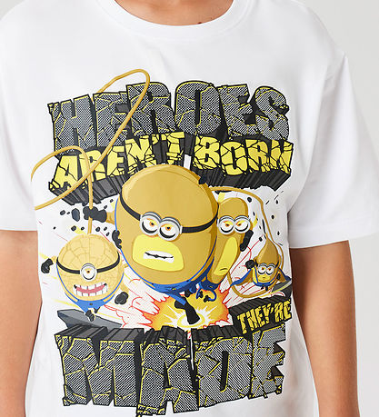 Name It T-shirt - Minions - NkmOby - Bright White w. Print Name It T-shirt - Minions - NkmOby - Bright White w. Print