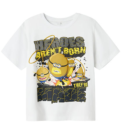 Name It T-shirt - Minions - NkmOby - Bright White w. Print Name It T-shirt - Minions - NkmOby - Bright White w. Print