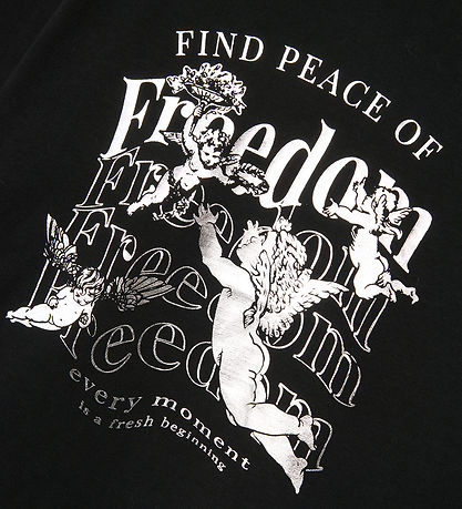 Name It T-shirt - NkfRusa - Black w. Print