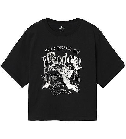 Name It T-shirt - NkfRusa - Black w. Print