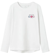 Name It Blouse - Moods - NkfVix - Bright White w. Print Name It Blouse - Moods - NkfVix - Bright White w. Print