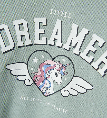 Name It Sweatshirt - Dreamer - NmfVenus - Gray Mist w. Print Name It Sweatshirt - Dreamer - NmfVenus - Gray Mist w. Print