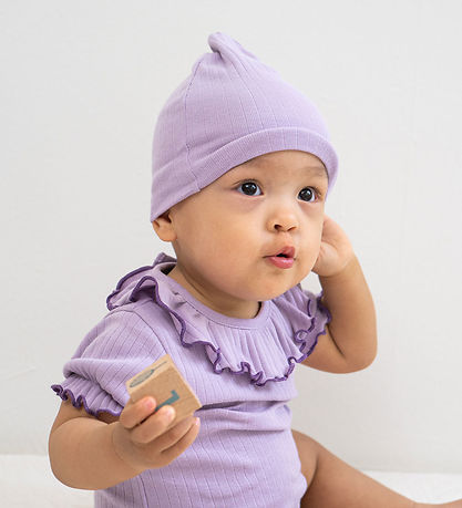 Minimalisma Beanie - Rib - Nope - Lilac Minimalisma Beanie - Rib - Nope - Lilac