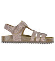 Pom Pom Sandals - Velcro Braid - Multi Glitter Pom Pom Sandals - Velcro Braid - Multi Glitter