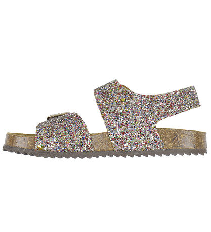 Pom Pom Sandals - Velcro - Multi Sprinkle Pom Pom Sandals - Velcro - Multi Sprinkle