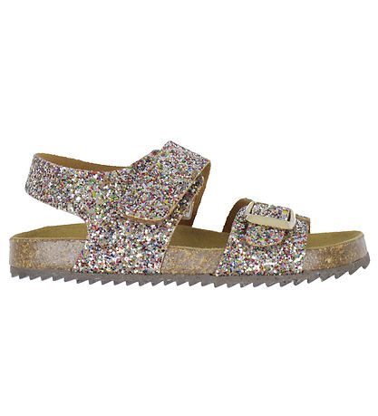Pom Pom Sandals - Velcro - Multi Sprinkle Pom Pom Sandals - Velcro - Multi Sprinkle
