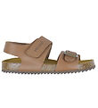 Pom Pom Sandals - Velcro - Camel Pom Pom Sandals - Velcro - Camel