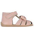 Pom Pom Sandals - Bow Velcro - Old Rose Pom Pom Sandals - Bow Velcro - Old Rose