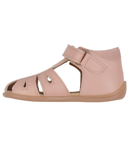 Pom Pom Sandalen - Starter-Drops Klettband - Alt Rose