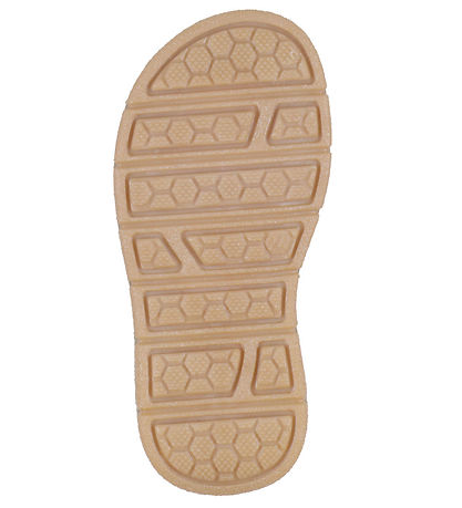 Pom Pom Sandals - Velcro - Old Rose