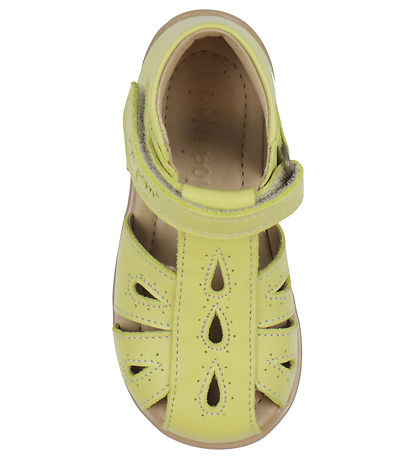 Sandales Pom Pom - Gouttes de départ Velcro - Light Lemon