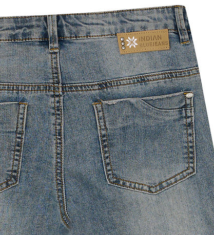 Indisch Blue Jeans Jeans - Weite Passform - Beschädigt Light Den Indisch Blue Jeans Jeans - Weite Passform - Beschädigt Light Den