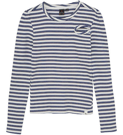 Indverskt Blue Jeans Blússa - Rib - Teikning M. Rendur