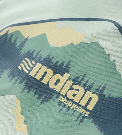 Indian Blue Jeans Sweatshirt - Fade Mint w. Print