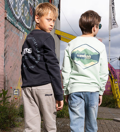 Indian Blue Jeans Sweatshirt - Fade Mint w. Print