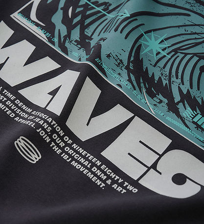 Indianer Blue Jeans T-Shirt - Antra Ash m. Print