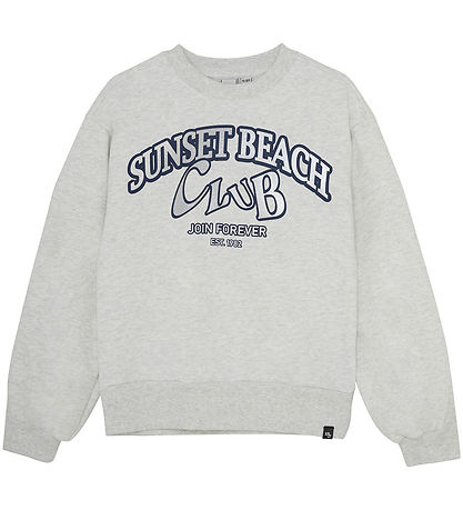 Indian Blue Jeans Sweatshirt - Melange - Cloud w. Print