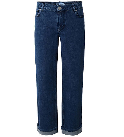 Hound Jeans - Folded Wide - Dark Blue Used Hound Jeans - Folded Wide - Dark Blue Used