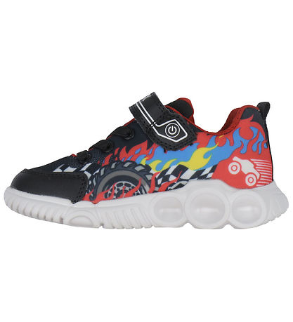 Geox Lichtgevende Schoenen - J Wroom - Zwart/Rood